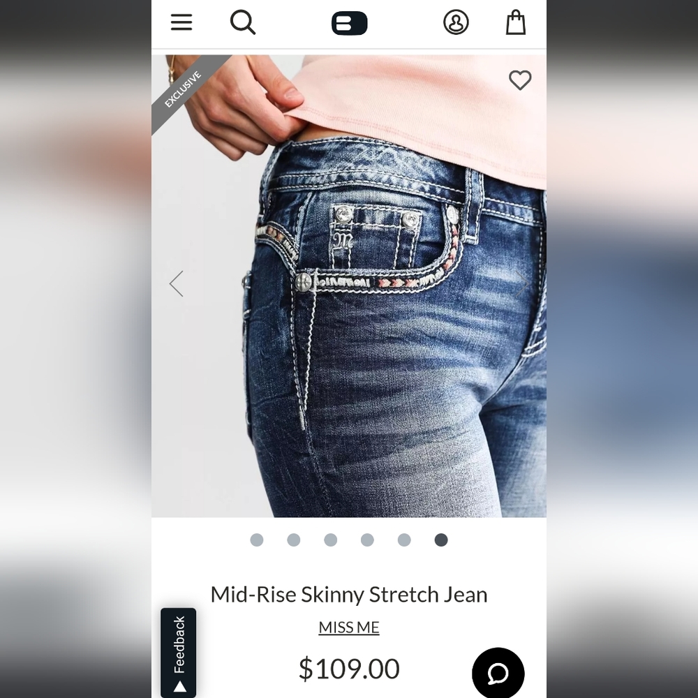 Miss Me ★NWOT★  Distressed Women's Jeans sz 30×32